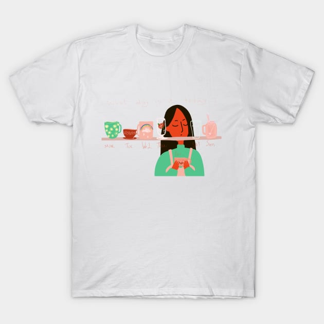 Cup of the day! T-Shirt by ziluwu